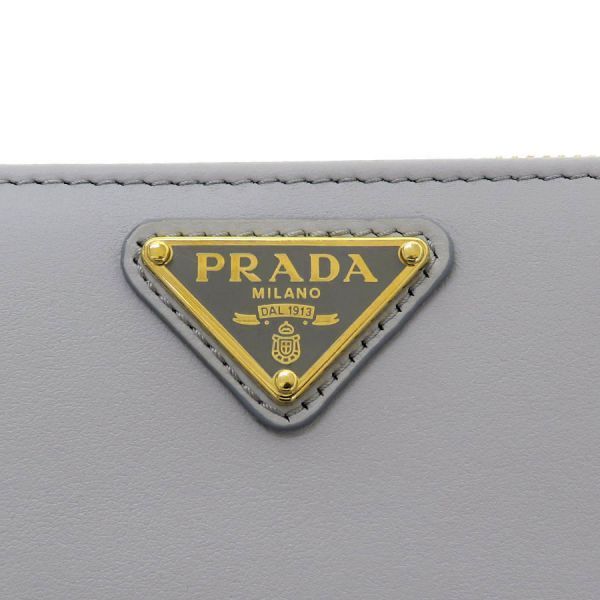 Prada Compact Wallet Gray — view 6