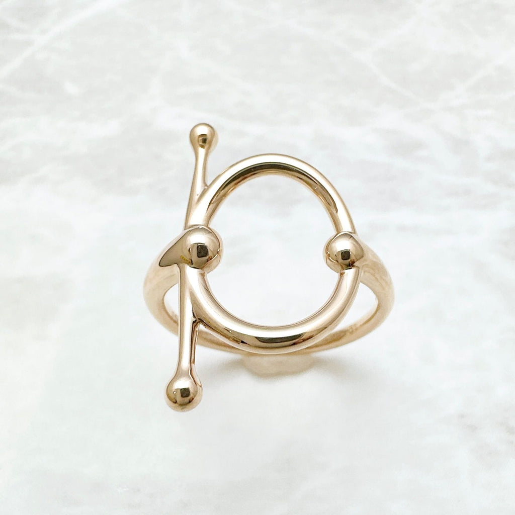 Hermes Pink Gold Ring — view 2