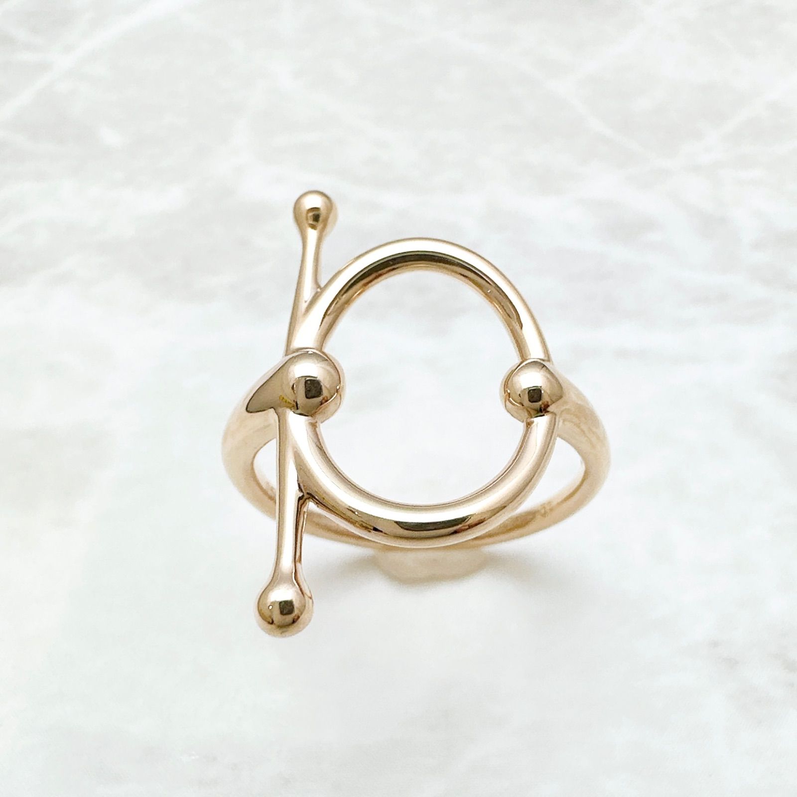Hermes Pink Gold Ring — view 2