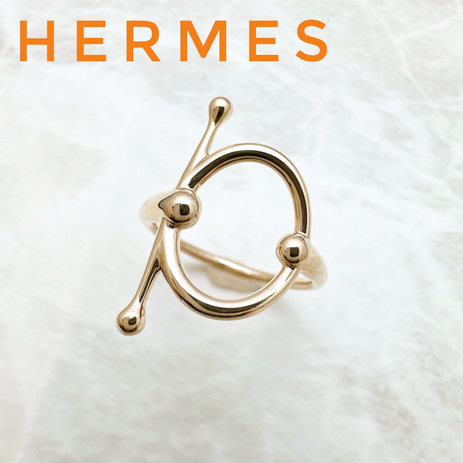 Hermes Pink Gold Ring