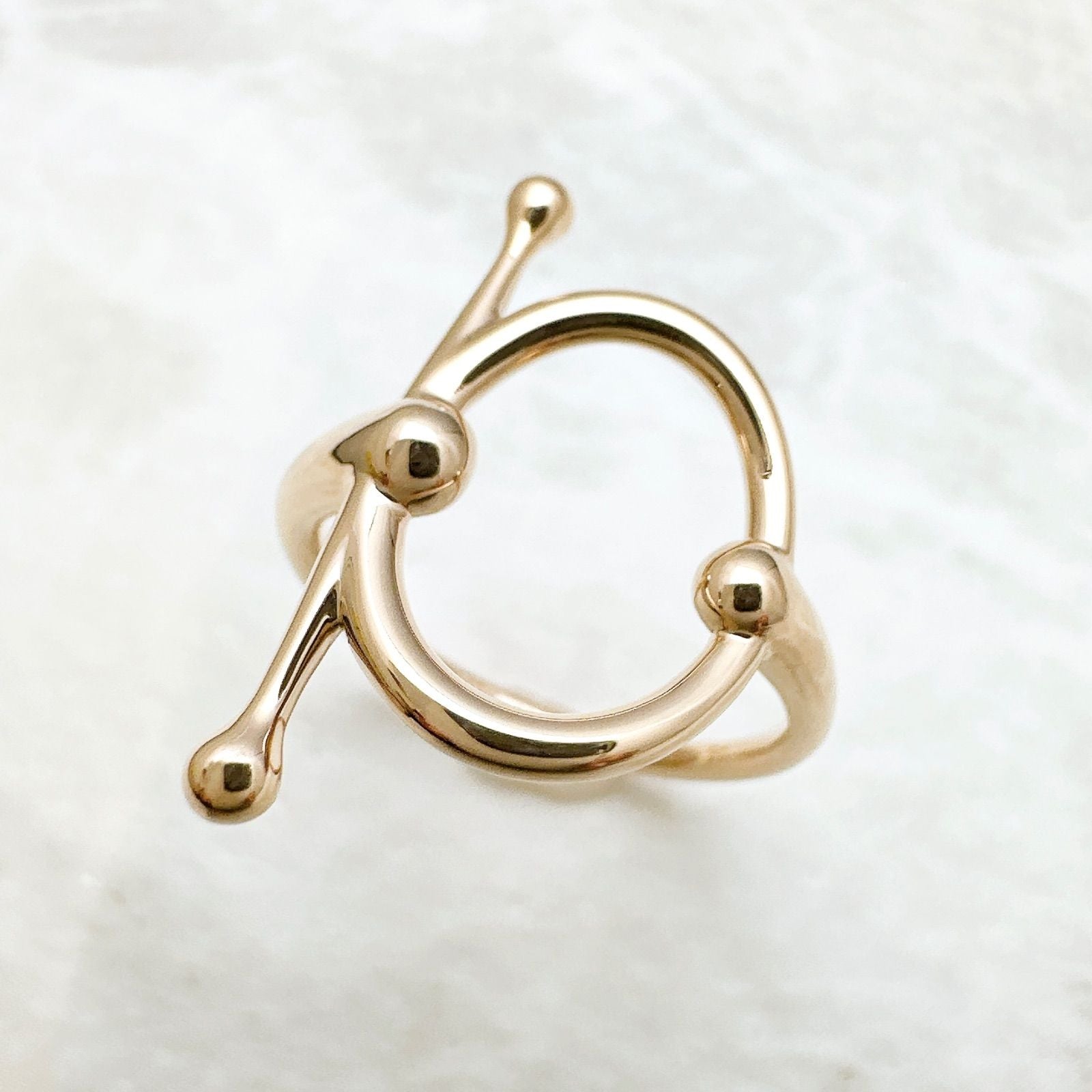 Hermes Pink Gold Ring — view 4
