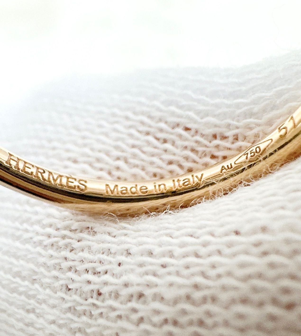 Hermes Pink Gold Ring — view 6
