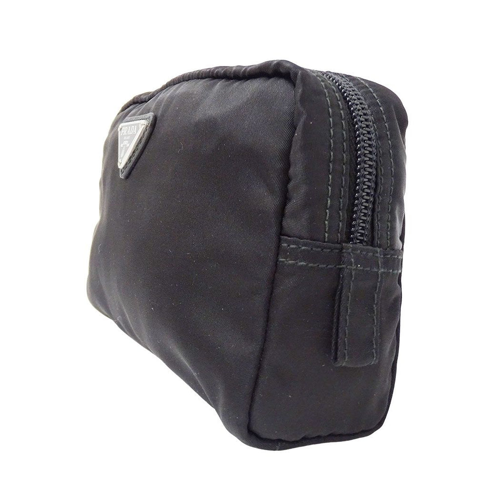 Prada Pouch Nylon Black Makeup Case Simple Daily — view 4