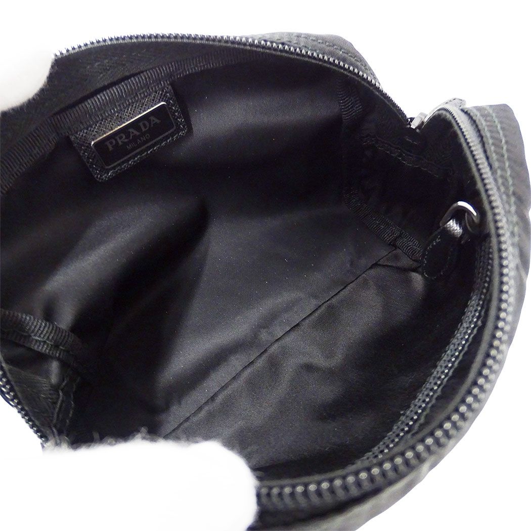 Prada Pouch Nylon Black Makeup Case Simple Daily — view 8