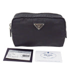 Prada Pouch Nylon Black Makeup Case Simple Daily — view 5