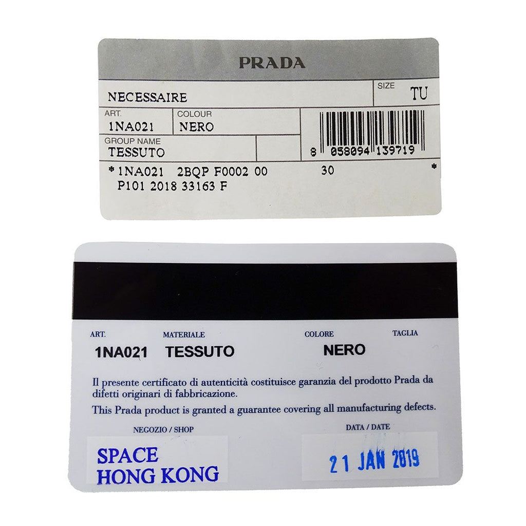 Prada Pouch Nylon Black Makeup Case Simple Daily — view 6