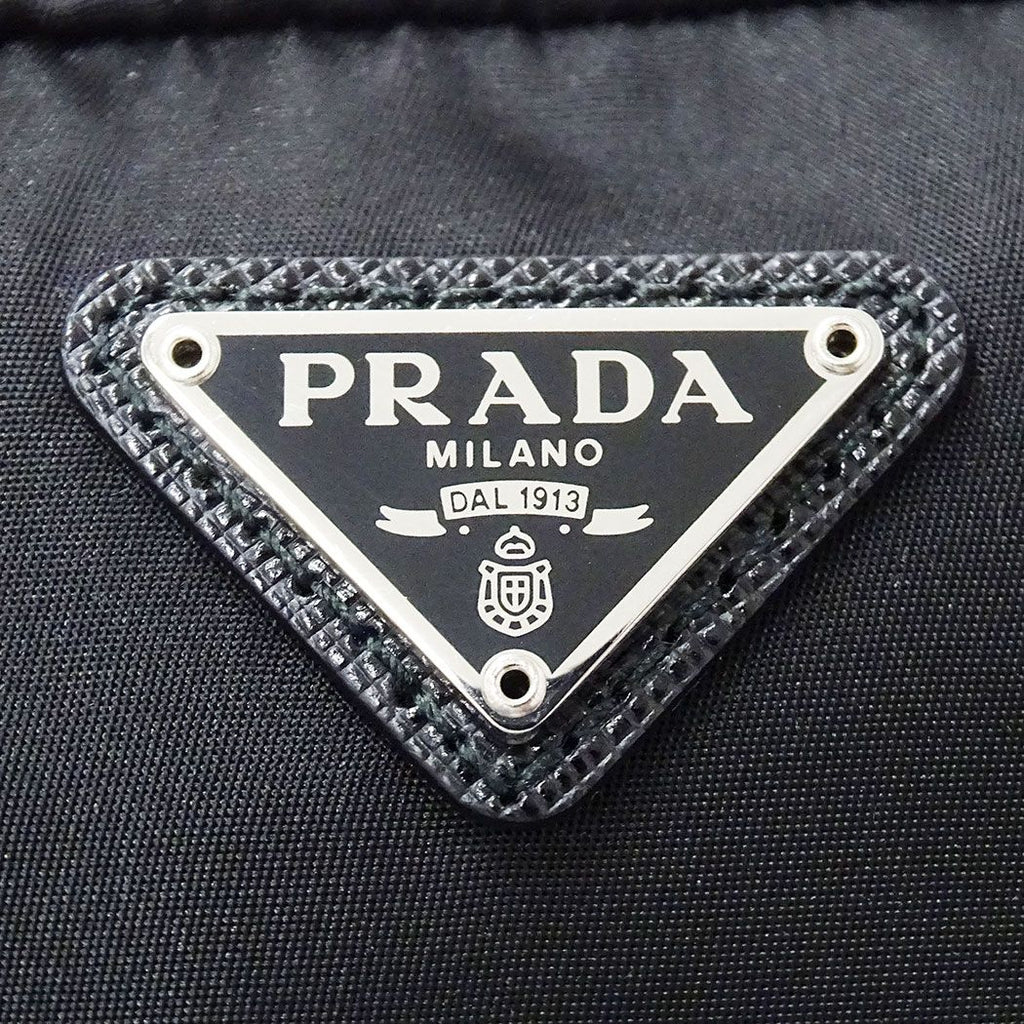 Prada Pouch Nylon Black Makeup Case Simple Daily — view 7