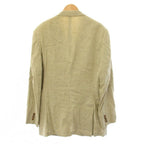 Hermes Tailored Jacket Linen Single Unlined 52 Beige TK — view 2