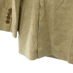 Hermes Tailored Jacket Linen Single Unlined 52 Beige TK — view 6