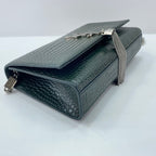 Saint Laurent Shoulder Bag Kate Fringe Croco — view 8