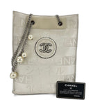 Chanel Shoulder Bag Ginza Store Limited Pearl CC Logo