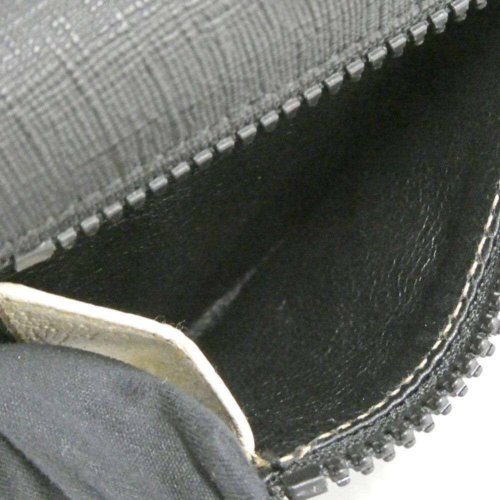 Gucci Trifold Wallet Black White Compact Logo — view 7
