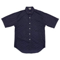 Dior Homme Short Sleeve Shirt Oblique 38 Cotton Logo Navy