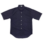 Dior Homme Short Sleeve Shirt Oblique 38 Cotton Logo Navy