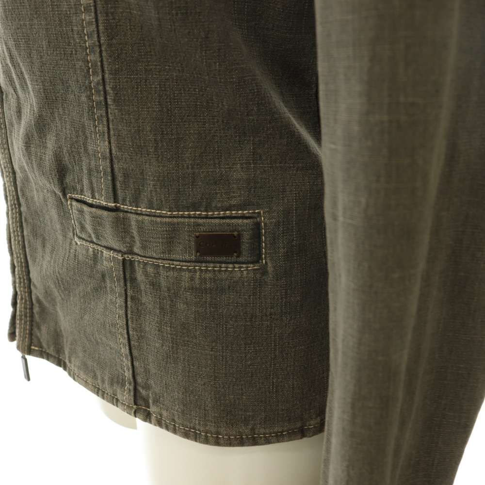 Chanel Denim Jacket Double Zip Cotton 38 Dark Gray HS — view 6