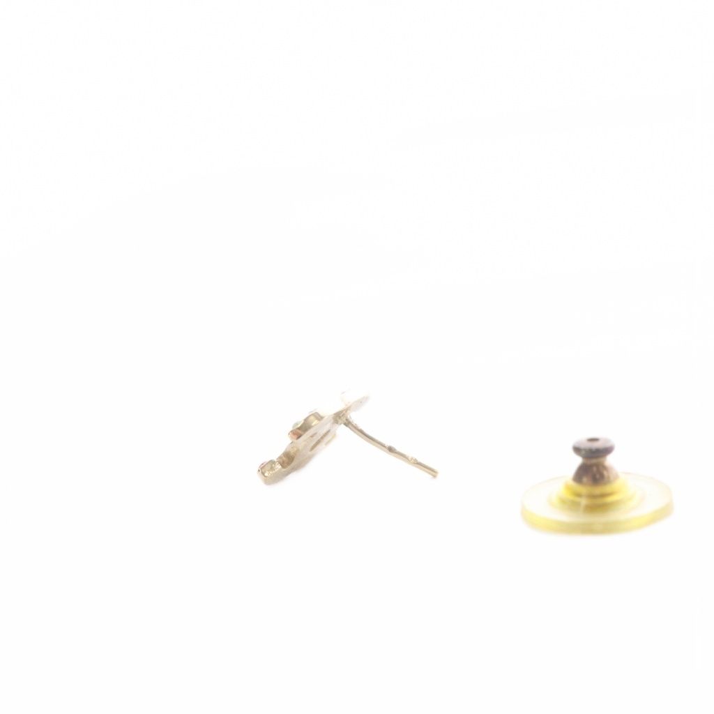 Chanel Rhinestone CC Logo Earrings Gold — view 7