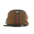 Gucci Ophidia Shoulder Bag Suede Leather Brown OH