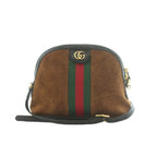 Gucci Ophidia Shoulder Bag Suede Leather Brown OH