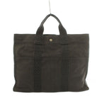 Hermes Her Line MM Tote Canvas Dark Gray
