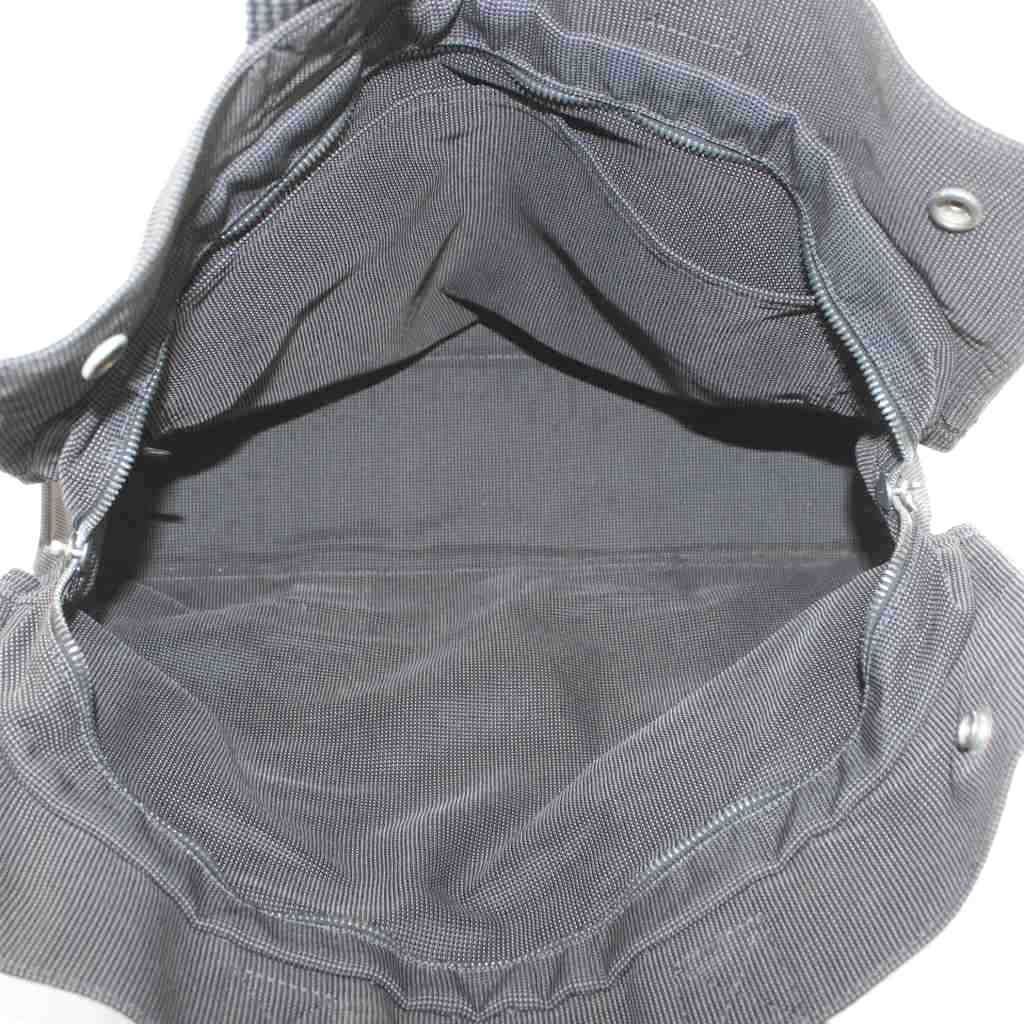 Hermes Her Line MM Tote Canvas Dark Gray — view 6