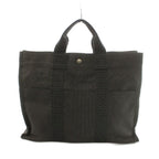Hermes Her Line MM Tote Canvas Dark Gray — view 2