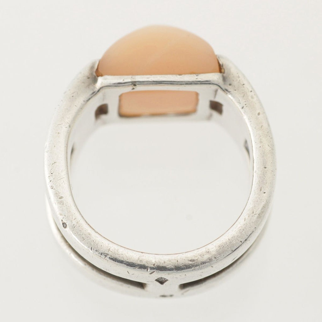 Hermes Medley Moonstone Diamond Ring 925 Sterling Silver — view 6