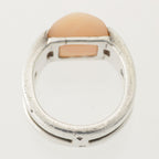 Hermes Medley Moonstone Diamond Ring 925 Sterling Silver — view 6
