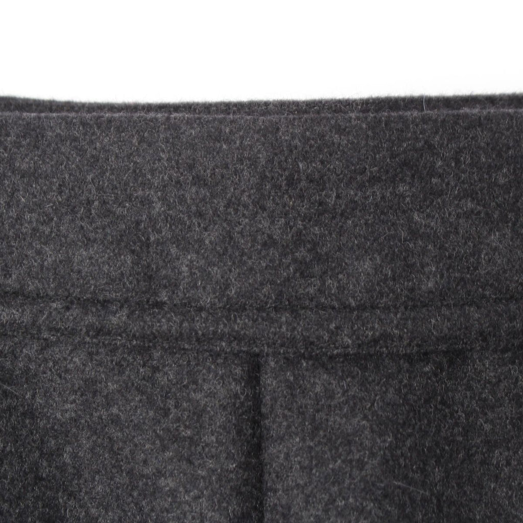 Chanel Wool CC Logo Alpaca Skirt Gray 34 — view 4