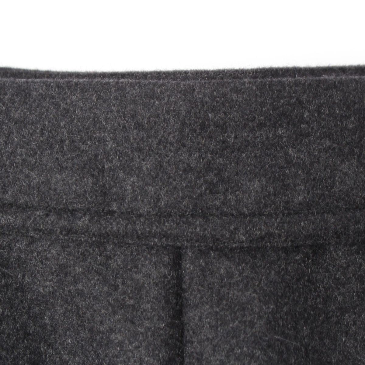 Chanel Wool CC Logo Alpaca Skirt Gray 34 — view 4