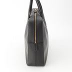 Saint Laurent Classic Museum Flat Leather Briefcase Black — view 3