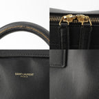 Saint Laurent Classic Museum Flat Leather Briefcase Black — view 8