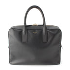Saint Laurent Classic Museum Flat Leather Briefcase Black