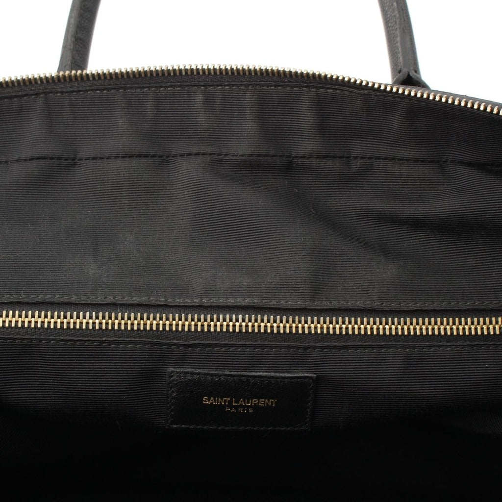 Saint Laurent Classic Museum Flat Leather Briefcase Black — view 7