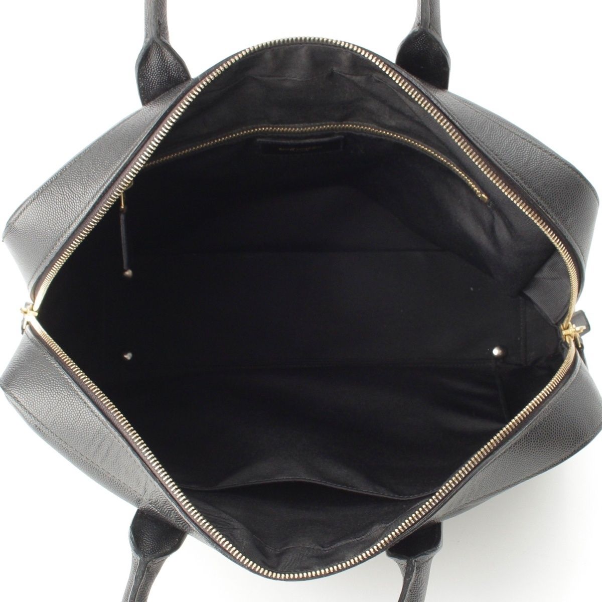 Saint Laurent Classic Museum Flat Leather Briefcase Black — view 6
