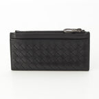 Bottega Veneta Leather Intrecciato Fragment Case Card Black — view 2