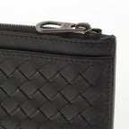 Bottega Veneta Leather Intrecciato Fragment Case Card Black — view 6