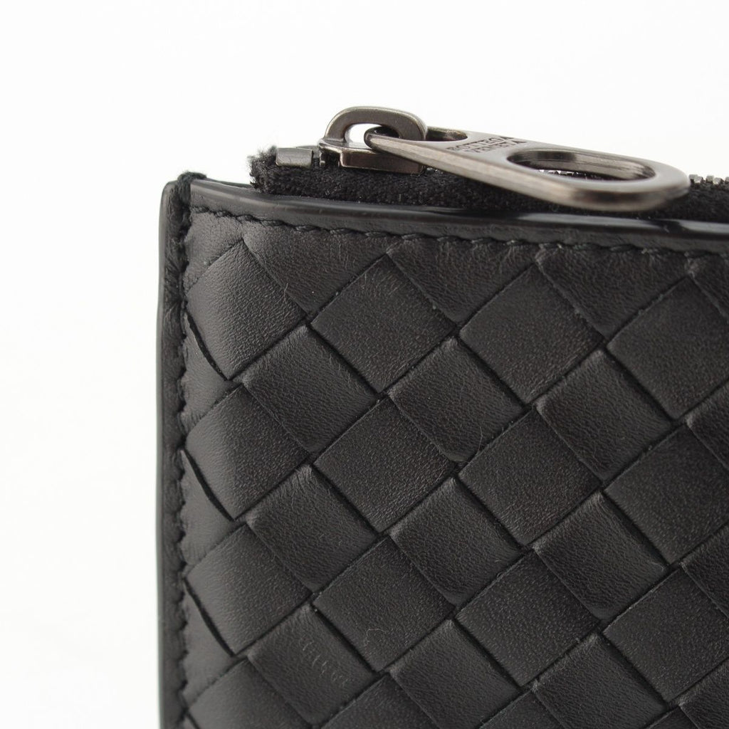 Bottega Veneta Leather Intrecciato Fragment Case Card Black — view 5
