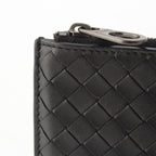 Bottega Veneta Leather Intrecciato Fragment Case Card Black — view 5