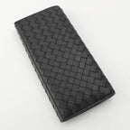 Bottega Veneta Intrecciato Leather Wallet Billfold Black — view 3
