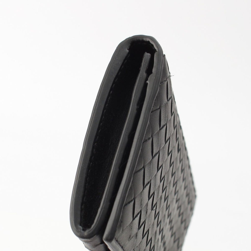 Bottega Veneta Intrecciato Leather Wallet Billfold Black — view 7