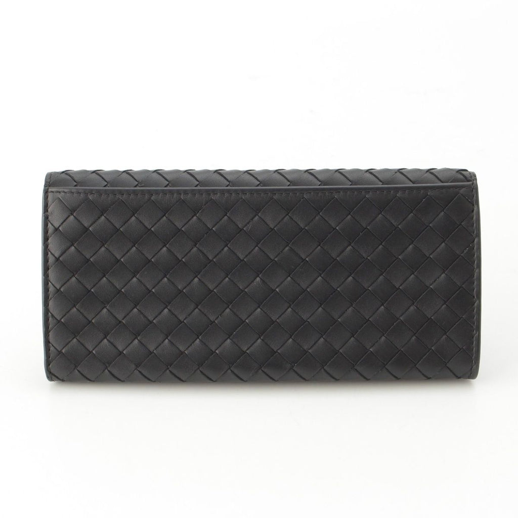 Bottega Veneta Intrecciato Leather Wallet Billfold Black — view 2