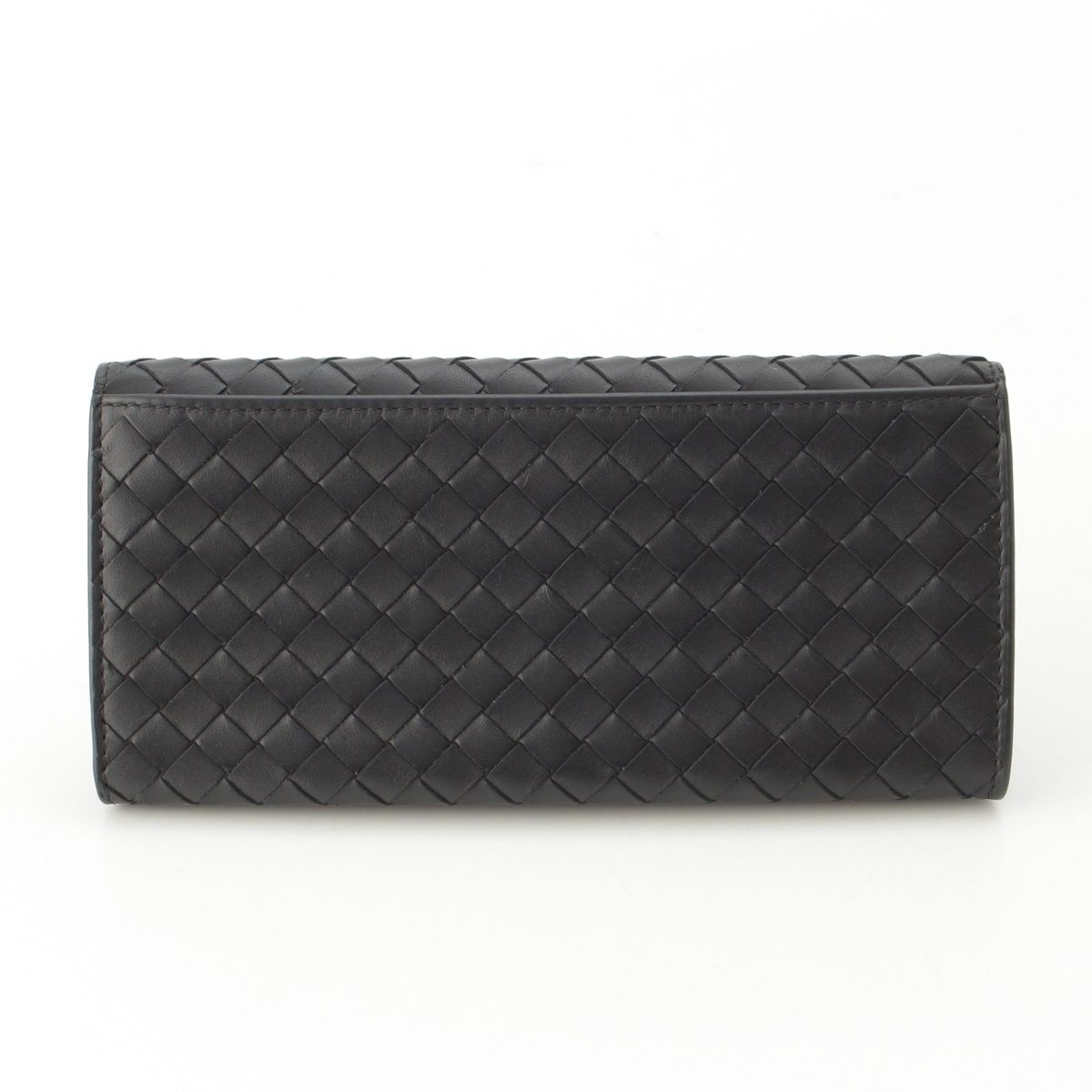 Bottega Veneta Intrecciato Leather Wallet Billfold Black — view 2