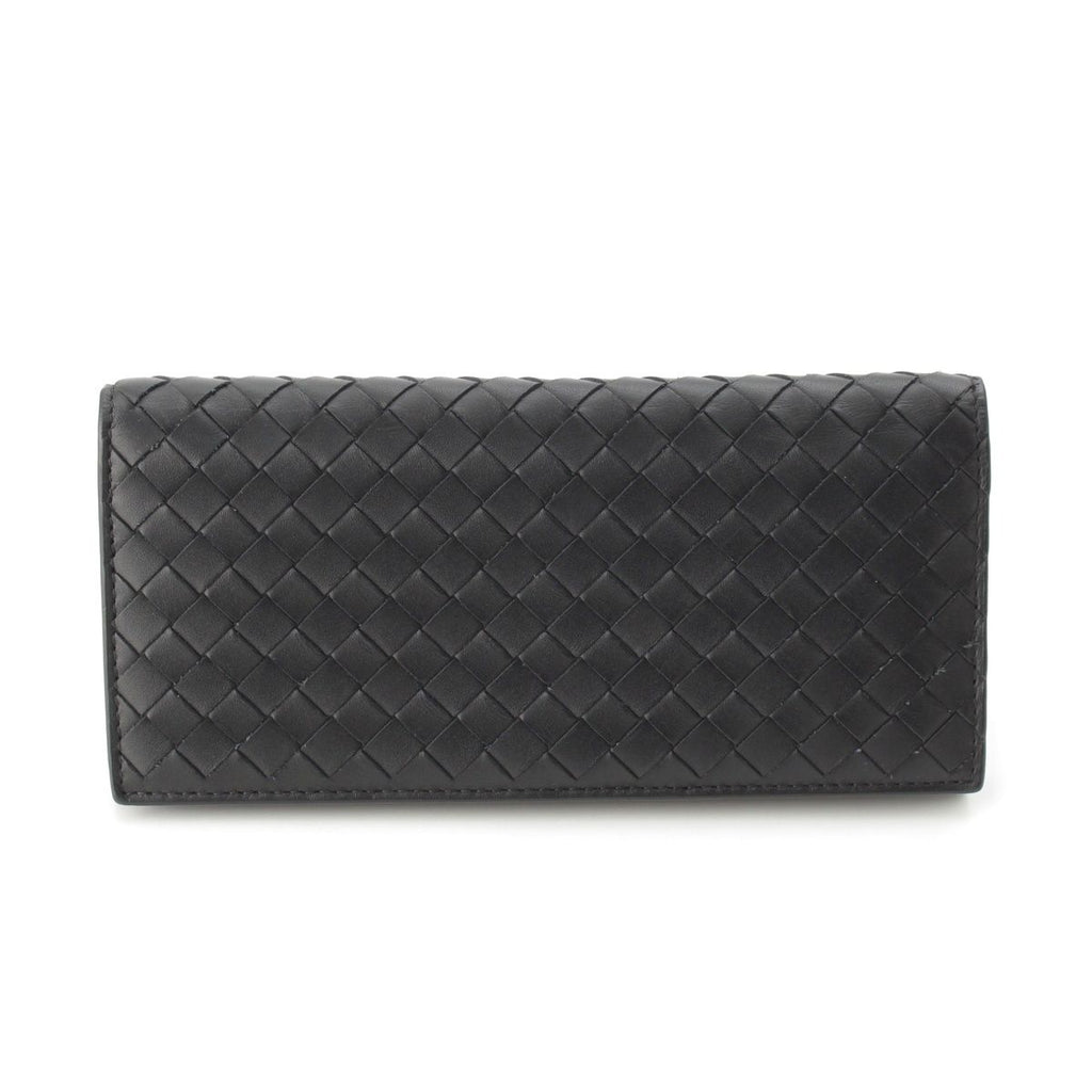 Bottega Veneta Intrecciato Leather Wallet Billfold Black