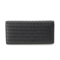 Bottega Veneta Intrecciato Leather Wallet Billfold Black