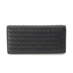 Bottega Veneta Intrecciato Leather Wallet Billfold Black