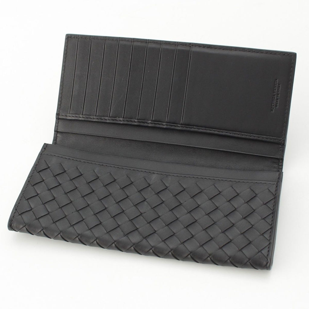 Bottega Veneta Intrecciato Leather Wallet Billfold Black — view 4