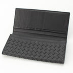 Bottega Veneta Intrecciato Leather Wallet Billfold Black — view 4