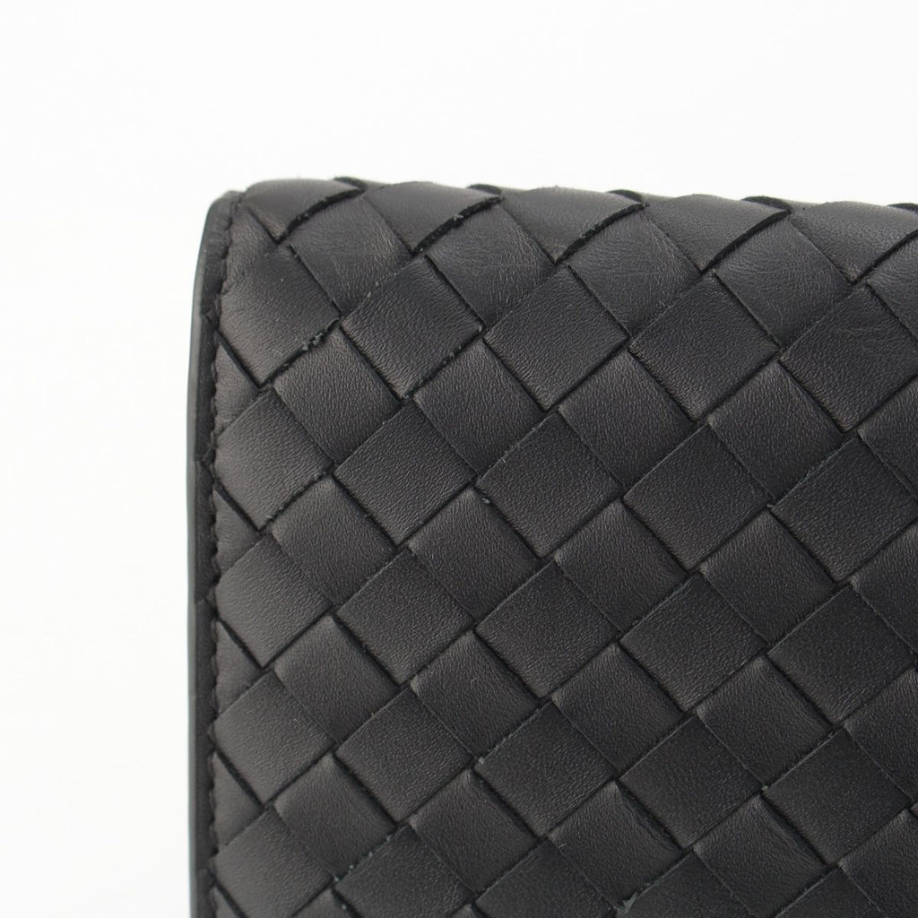 Bottega Veneta Intrecciato Leather Wallet Billfold Black — view 6