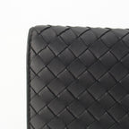Bottega Veneta Intrecciato Leather Wallet Billfold Black — view 6