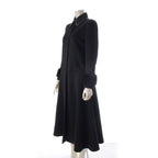 Fendi Karlaga Feld Era Mink Half Zip Long Coat Black 38 — view 2